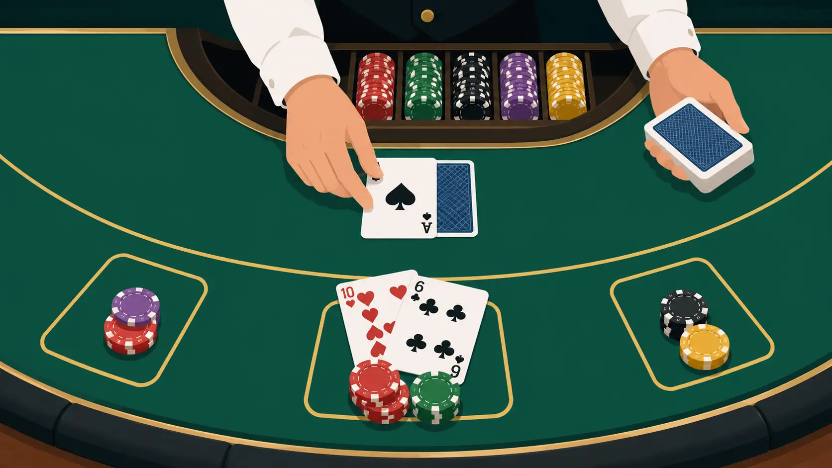 Pedir carta en blackjack online cuando el jugador decide continuar la mano